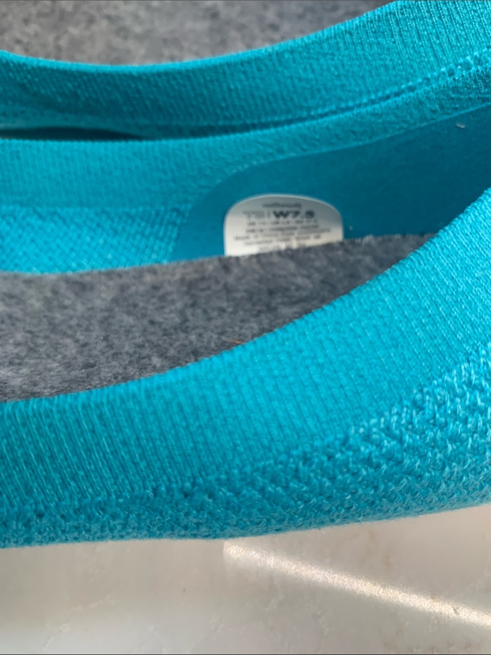 Allbirds Tree Breezers Knit Turquoise Ballet Shoes Size 7.5 - Picture 4 of 8